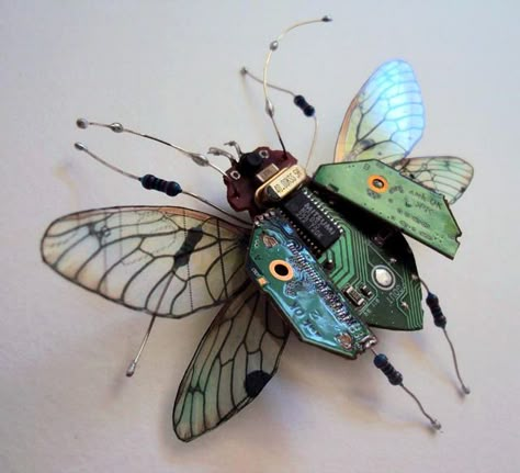 Frida Art, Bug Art, Arte Robot, Found Object Art, Junk Art, Insect Art, A Bug, Uk Artist, Bugs And Insects