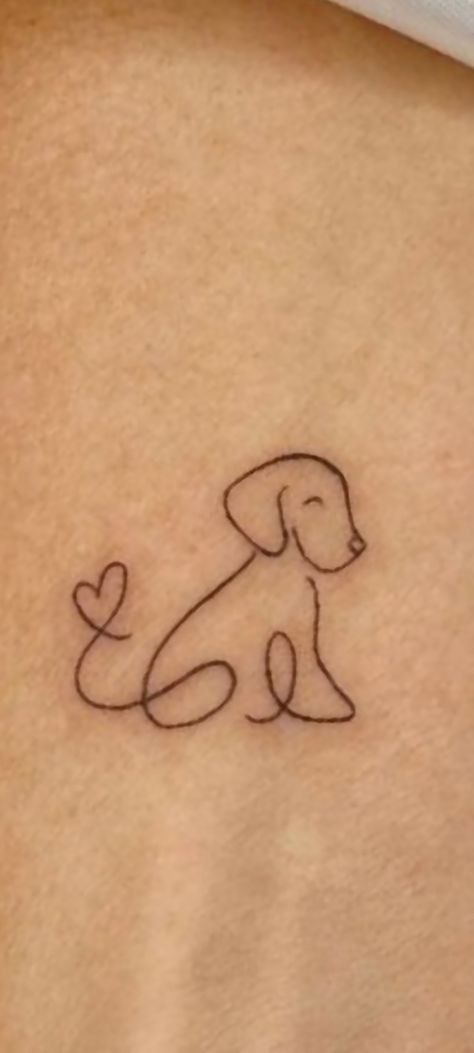 Tattoo Idea For Dog Lover, Simple Pawprint Tattoo, Behind The Ear Paw Print Tattoo, Mini Tats Dog, Minimal Dog Tattoo Ideas, Dog Tattoo Ideas Memorial Simple, Small Tattoos For Dog Lovers, Tiny Dog Tattoo Minimalist, Small Tattoos Dog