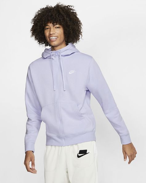 Nike Hoodies, Simple Street Style, Nike Sportswear Club Fleece, Lavender Mist, Sequin Tank Tops, Hoodie Outfit, Nike Hoodie, Black White Fashion, Mens Sportswear