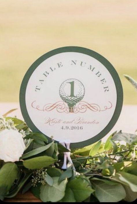 Golf Decorations, Golf Centerpieces, Golf Wedding Theme, Masters Golf Tournament, Golf Card Game, Dubai Golf, Golf Events, Golf Wedding, Audrey Rose