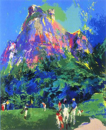 America Painting, San Francisco Poster, Wall Art Mountains, Leroy Neiman, Sports Painting, Art Mountains, American Painters, Contemporary Impressionism, Golf Art