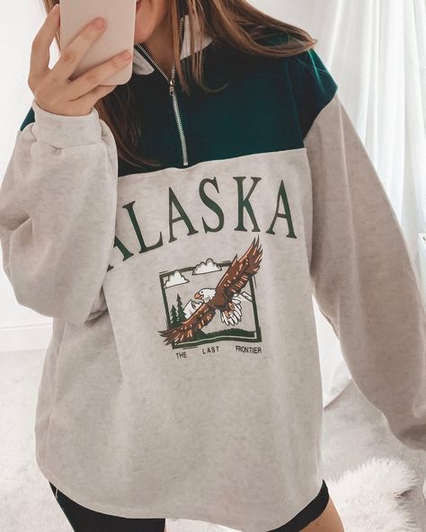 LYDIAROSECLOTHINGCO on Instagram: “Just Landed ✌🏼 The ALASKA sweatshirt in green // Tap to shop www.lydiaroseclothing.co.uk” Green Sweatshirt, Alaska, Tap, Graphic Sweatshirt, Sweatshirts, Green, Women's Top, On Instagram, Dresses