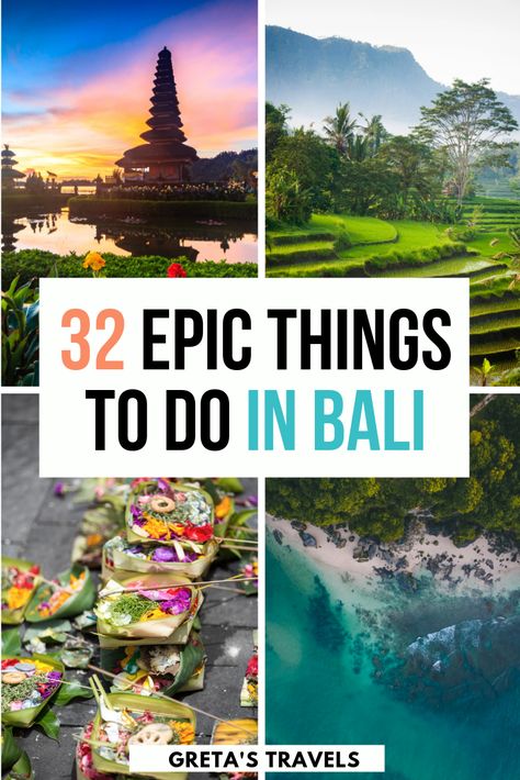 f you’re planning a trip to Bali and don’t know where to start, this Bali bucket list is the place for you. I’ve teamed up with other travel bloggers to bring to you the ultimate guide to the must see places in Bali that you can’t miss. #bali #indonesia Best Places In Bali, Lovina Bali, Bali Bucket List, Best Of Bali, Things To Do In Bali, Bali Itinerary, Voyage Bali, Bali Vacation, Bali Travel Guide