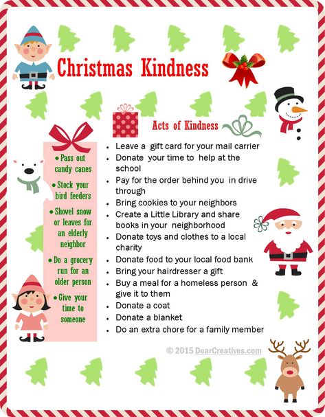 Christmas Kindness - Ideas for Radom Acts of Kindness Free Printable Elf On The Shelf Acts Of Kindness Ideas, Elf On The Shelf Acts Of Kindness, Kindness Elves Printables, Christmas Kindness Ideas, Kindness Images, Random Acts Of Kindness Ideas, Acts Of Kindness Ideas, Christmas Kindness, Kindness Ideas