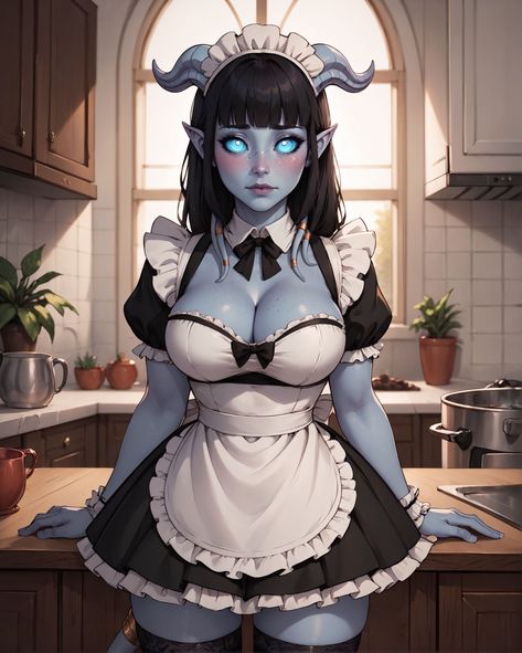 Draenei maid Skyrim Women, Wow Draenei, Western Games, Warcraft Characters, Anime Elf, Dark Fantasy Artwork, Anime Tutorial, Female Dragon, Anime Maid