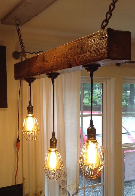 Rustic pool table lights