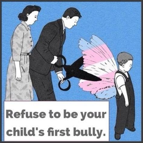 "Refuse to be your child's first bully." Source: Texas Teen Pride Trans Art, Trans Boys, Catty Noir, Trans Pride, Lgbt Art, Einstein, Just In Case, A Man, Umbrella