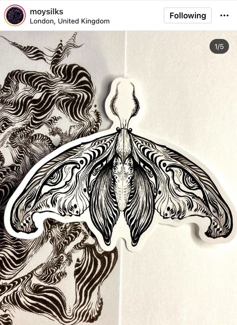 Illustrative Nature Tattoo, Moth Design, Moth Illustration, Moth Tattoo, Asian Tattoos, Gothic Tattoo, Tattoo Project, Hand Drawn Illustration, Arte Sketchbook