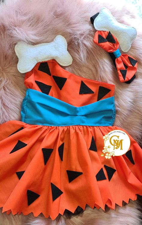 Vestido de pebbles picapiedra Halloween