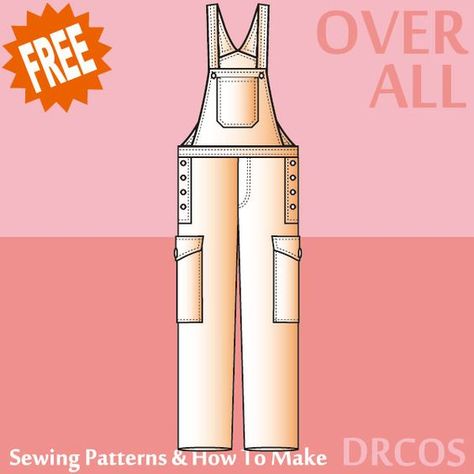 Drcos Patterns, Dungaree Pattern, Sewing Men, Mens Sewing Patterns, Sewing Patterns Free Women, Romper Sewing Pattern, Jumpsuit Pattern Sewing, Japanese Sewing Patterns, Sewing Pants