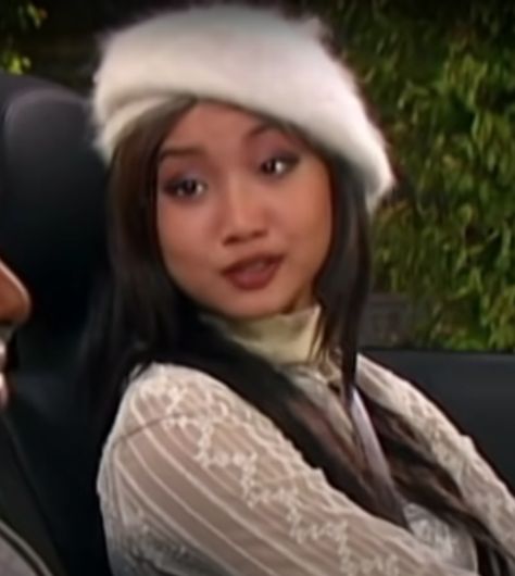 The PRNDL outfit. Brenda Song 2000s, London Tipton Outfits, Late 2000s Fashion, London Tipton, 2000s Icons, Layered Cami, Glittery Dress, Brenda Song, Pompom Scarf