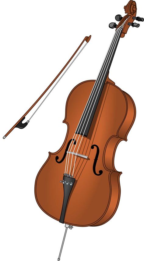 Cello Illustration, Instrument Art, Music Room Design, Bow Art, Instruments Art, Cello Music, Fruits Images, Music Wallpaper, String Instruments