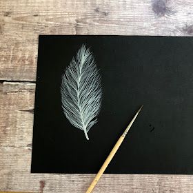 How to paint feathers Paint Feathers, Feather Drawing, Feather Diy, Feather Painting, Feather Art, Rock Painting Designs, Painting Designs, Charity Shop, Feather Design