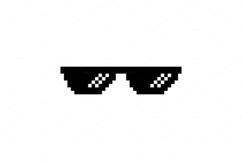 Pixel glasses of thug life meme. by HAPPY VECTOR on @creativemarket Thug Life Glasses, Pixel Glasses, Glasses Meme, Thug Life Meme, Sticker Inspo, Cristiano Ronaldo Wallpapers, Ronaldo Wallpapers, Cool Glasses, Web Themes