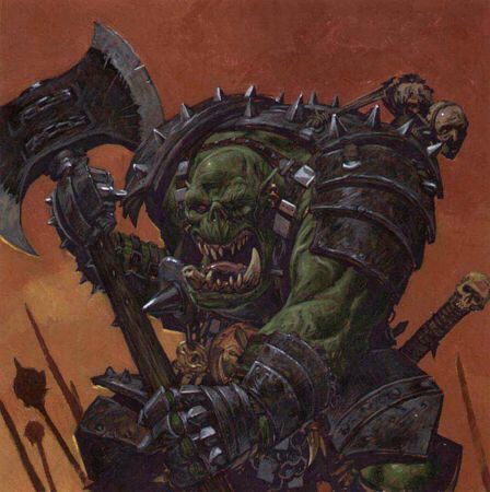 Black Orc Grimgor Ironhide, Black Orcs, Warhammer Lore, Warhammer Fantasy Roleplay, Fantasy Battle, Warhammer Art, Fantasy Fiction, Traditional Games, Game Master