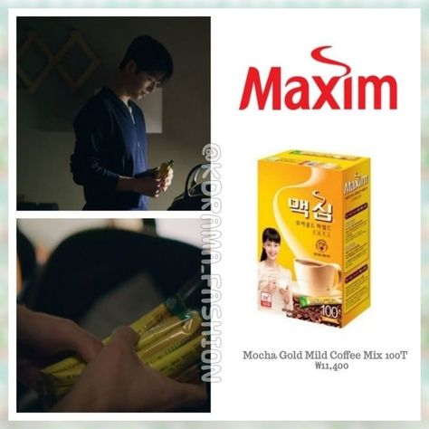 Maxim Coffee, Kpop Food, Korean Cafe, Kdrama Fashion, Drama Fashion, Coffee Mix, Song Joong, Instant Coffee, Mocha