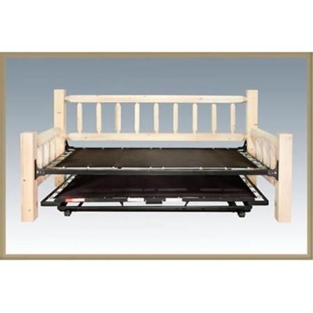 Montana Woodworks MWHCDBT Homestead Collection Trundle Bed, Day Bed with T.  mech.  Ready To Finish Pop Up Trundle Bed, Day Bed Frame, Pop Up Trundle, Trundle Bed Frame, Sofa Daybed, Black Forest Decor, Wood Daybed, Ikea Bed, Solid Wood Platform Bed