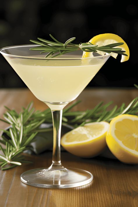 Discover the perfect refreshing cocktails with our list of four delightful rosemary cocktails you can make quickly. Try the Rosemary Grapefruit Mule for a zingy twist, the Rosemary Lemon Martini that blends sweet and sour flavors, visit your relaxing side with our Cucumber-Rosemary Gin & Tonic, or enjoy a simple and crisp Lemon Refresher. These easy-to-make cocktails enhance your summer nights or brunches, providing your gathering with a herbal inspired buzz Rosemary Drinks Cocktails, Grapefruit Mule, Rosemary Martini, Lemon Martini, Rosemary Cocktail, Easy To Make Cocktails, Rosemary Simple Syrup, Classic Martini, Lemon Rosemary