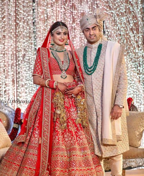 Bride And Groom Indian Wedding Outfit Red, Wedding Dresses In Pakistan, Indian Wedding Dress Bridal Lehenga, India Wedding Dress, Pakistan Dress, Indian Wedding Gowns, Indian Groom Wear, Designer Bridal Lehenga Choli, Beautiful Bridal Dresses