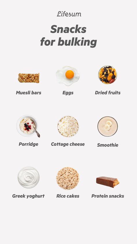 Snacks for bulking Snacks For Bulking, Bulking Meals, Cottage Cheese Smoothie, Healthy Weight Gain Foods, Food To Gain Muscle, Healthy Breakfast Snacks, Weight Gain Diet, Meal Plan Grocery List, Pre Workout Food