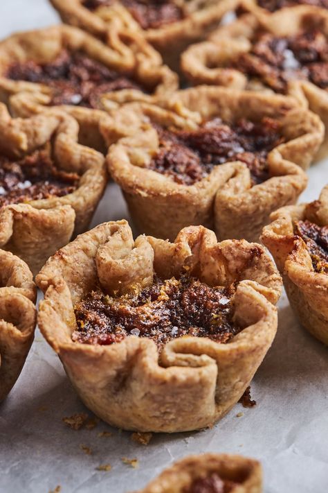 Maple Bacon Butter Tarts Bacon Butter, Butter Tart, Mini Pecan Pies, Blackstrap Molasses, Butter Tarts, Cooking Bacon, Sweet Butter, Pastry Shells, Maple Bacon