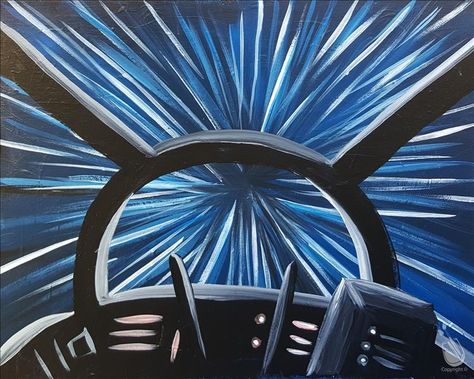 Star Wars Canvas Painting, Painting Acrylic Ideas, Christmas Paintings Easy, Star Wars Art Painting, Star Wars Painting, Acrylic Ideas, Disney Paintings, Cuadros Star Wars, Star Wars Drawings