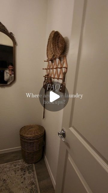 Hi, we're Cody & Nikki | DIY + Design on Instagram: "Our top viewed reel from 2023 🎉 we knew we wanted to hide our laundry room hookups, so we decided to build a countertop that would sit right above them. We couldn't be happier with this budget-friendly DIY!

SHARE | SAVE | LIKE | COMMENT

Follow along for more budget-friendly DIYs like this one! 

#diyhomeimprovement #diyprojects #diycouple #doityourself #laundryroomorganization #laundryroommakeover #laundryroomdesign #laundryroomgoals #laundryroom #homesweethome #budgetupgrade #budgetfriendlydiy #homeupgrade #homerenovation #diy #laundryroom #interiordesign #interiorstyling" Hide Laundry Hookups, Laundry Stuff, Diy Custom Closet, Hidden Laundry, Custom Closets, Laundry Room Makeover, Laundry Room Organization, Laundry Room Design, Home Upgrades