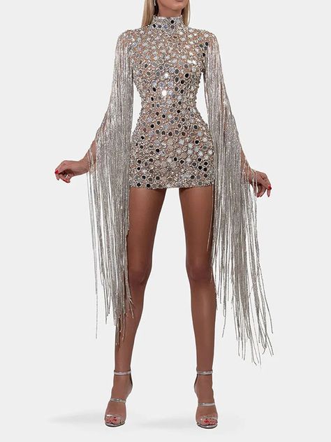 Fashion Trending Albina Dyla, Embellished Dresses, Afrika Burn, Rave Costume, Evening Mini Dresses, Cut Clothes, Glamorous Dresses, Gala Dinner, Foto Poses