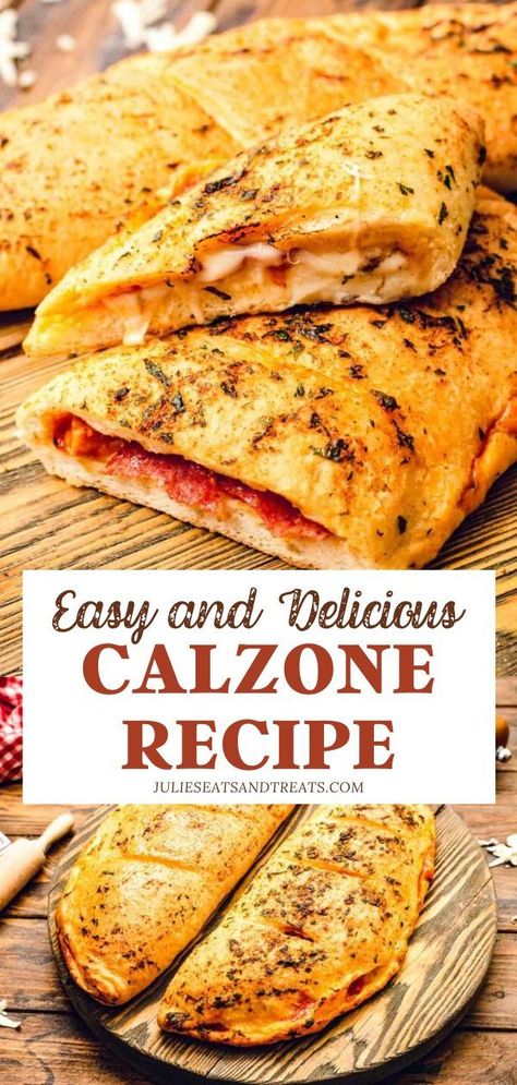 Ending the week has never been this fun! Add a twist to your pizza night with Calzone Recipe. All of your favorite toppings are folded up in dough and baked until golden. Serve with a fresh side salad for a hearty and filling dinner idea the kids will surely flip over! Calzone Recipe Easy, Pizza Calzone, Calzone Recipe, Calzone Pizza, Filling Dinner, Pizza Night, Dinner Idea, Side Salad, Homemade Pizza