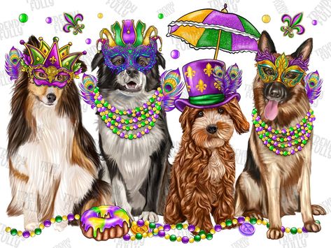 Mardi Gras Cartoon, Mardi Gras Mask Clipart, Mardi Gras Bead Dog, Mardi Gras Alligator, Mardi Gras Dog, Canvas Painting Projects, Mardi Gras Parade, Mardi Gras Carnival, Mardi Gras Costumes