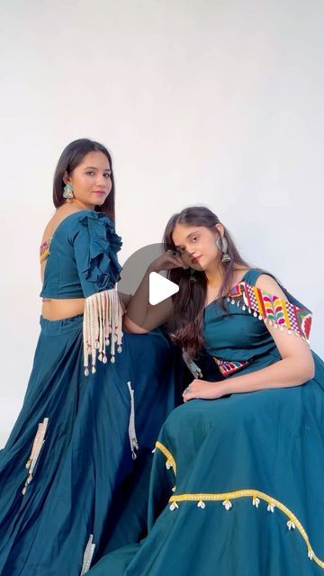 @havana_basics on Instagram: "Full mood is swinging in Navratri vibes with our exclusive Navratri collection! 🌟 

This color is something we adore – it’s unique and stands out in the best way. Both outfits are designed to make you shine and celebrate the festival in style. Embrace the spirit of Navratri with our beautiful, standout pieces! ✨🪔" Navratri Vibes, Navratri Collection, The Festival, The Spirit, Havana, In Style, Festival, Good Things, Make It Yourself