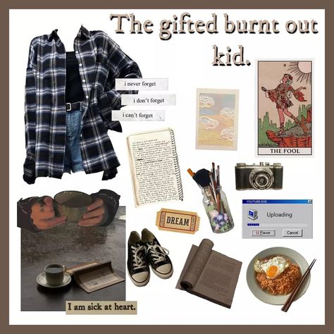 The gifted burnt out kid School Burnout Aesthetic, Burnt Out Aesthetic, Quiet Kid Aesthetic, Burnt Out Gifted Kid Aesthetic, Burnt Out Gifted Kid, Gifted Kid, Granola Mom, Quiet Kid, Kid Aesthetic