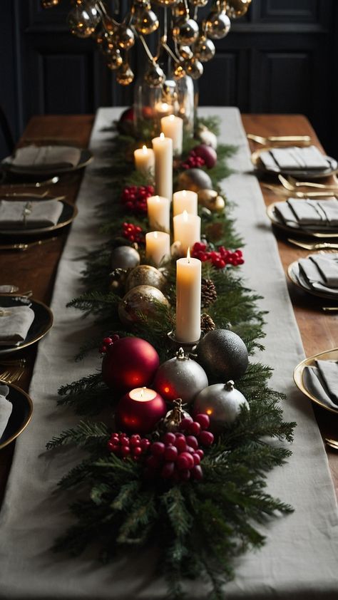 Discover stunning holiday tablescapes for Christmas and Thanksgiving with Lenox Elevate your dining experience with elegant chic and easy table decor inspiration From simple to sophisticated create a festive atmosphere with burgundy hues and round table arrangements that capture the essence of Christmas and Thanksgiving gatherings Round Table Arrangements, Tablescapes For Christmas, Easy Table Decor, Burgundy Decor, Christmas Burgundy, Table Decor Inspiration, Winter Floral Arrangements, Easy Table, Elegant Christmas Decor