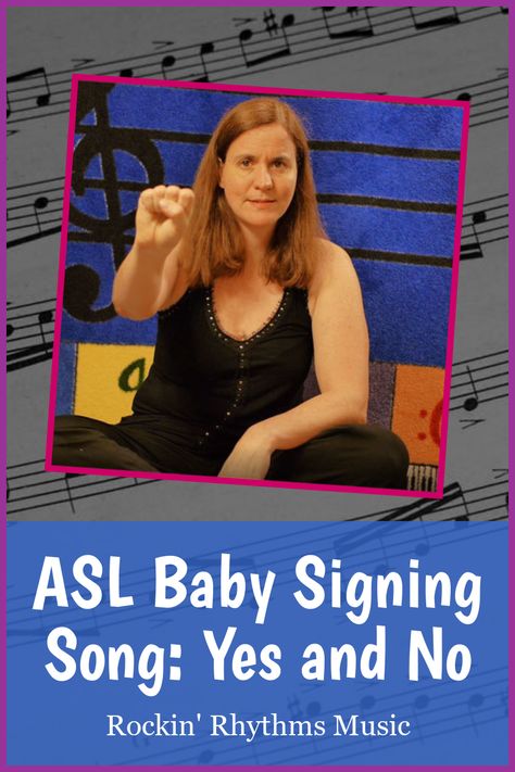 This american sign language song from our Rockin’ Rhythms music curriculum teaches you how to say yes and no in baby sign language.  The lyrics to the song that we sing in our video will help you remember how to make the sign with your child. How To Say Yes In Sign Language, Sign Language Songs, Thank You Song, Baby Sign Language, Music Curriculum, Media Specialist, How To Say, American Sign Language, Baby Signs