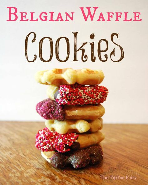 Belgian Waffle Cookies Waffle Iron Cookies, Waffle Iron Recipes, Belgium Waffles, Waffle Maker Recipes, Waffle Cookies, Belgian Waffles, Delicious Cookie Recipes, Waffle Recipes, Waffle Maker