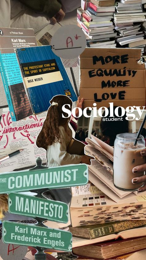 sociology students #sociologymajor #sociology #sociologist #unistudent Sociologist Student Aesthetic, Sociology A Level Aesthetic, Sociology Major Aesthetic, Sociology Aesthetic Wallpaper, Sociologist Aesthetic, Sociology Wallpaper, Sociology Project Cover Page, Sociology Student Aesthetic, Sociology Aesthetic