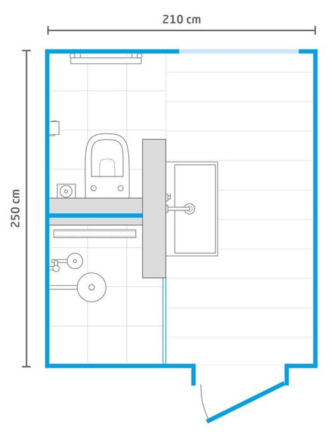 Small Bathroom Floor Plans, Bathroom Layout Plans, Small Bathroom Layout, Bathroom Dimensions, Bathroom Layouts, Bathroom Design Layout, Bathroom Plans, Bathroom Floor Plans, Architecture Bathroom