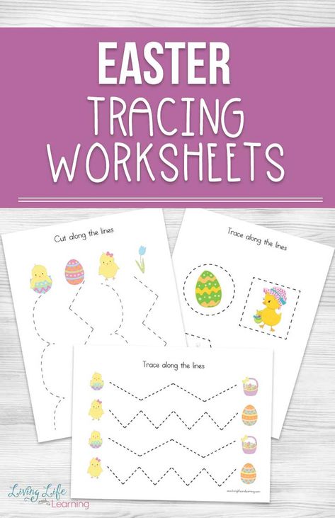 Easter Tracing Worksheets Easter Tracing Worksheets, Easter Tracing, April Preschool, Line Tracing, Learning Alphabet, Easter Worksheets, Homeschool Board, Easter Preschool, Preschool Homeschool