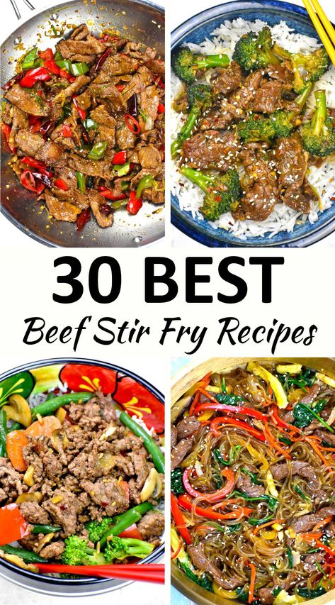 Looking for delicious and customizable beef stir fry recipes? From steak to bulgogi, these flavorful dishes are perfect for quick weeknight meals. Cabbage And Beef Stir Fry, Stew Meat Stir Fry Beef Recipes, Beef Bottom Round Steak Stir Fry Recipes, Flank Steak Stir Fry Recipes, Beef Stir Fry Recipes Easy, Steak Stir Fry Recipes, Best Beef Stir Fry, Asian Beef Recipes, Ramen Meals