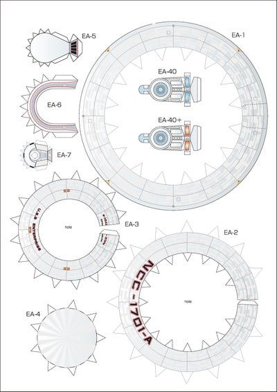 Make Your Own Startrek Enterprise : 7 Steps - Instructables Enterprise Ship, Paper Model Car, Paper Airplane Models, Cardboard Model, Barbie Coloring, Barbie Coloring Pages, Pumpkin Coloring Pages, Battle Star, Unicorn Colors