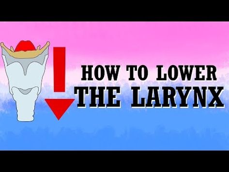 How To Masculinize Your Voice (Transmasculine Voice) - Lowering The Larynx - YouTube How To Get A Deeper Voice, How To Make Your Voice Deeper, Future Videos, Your Voice, The Voice, Feel Free, Feelings