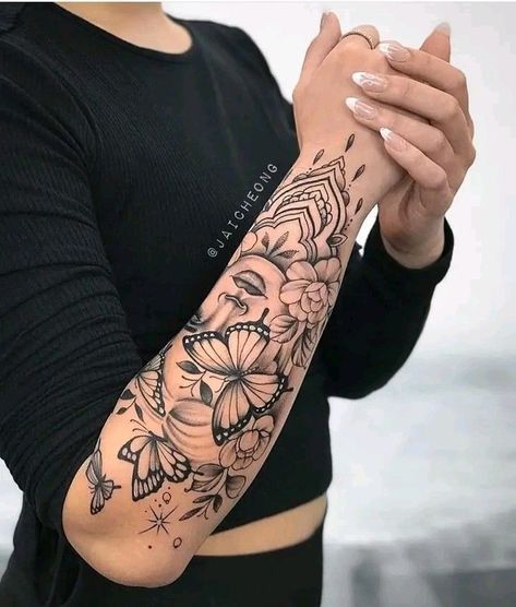 Kelis Fashion, Lower Arm Tattoos, Arm Sleeve Tattoos For Women, Floral Tattoo Sleeve, Forearm Tattoo Women, Hand Tattoos For Women, Cute Tattoos For Women, Classy Tattoos, Arm Tattoos For Women