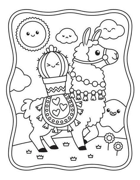 Easy Illustration, Kawaii Coloring Book, Tumblr Coloring Pages, Fnaf Coloring Pages, Arte Doodle, Farm Animal Coloring Pages, Paw Patrol Coloring, Paw Patrol Coloring Pages, Kids Animals