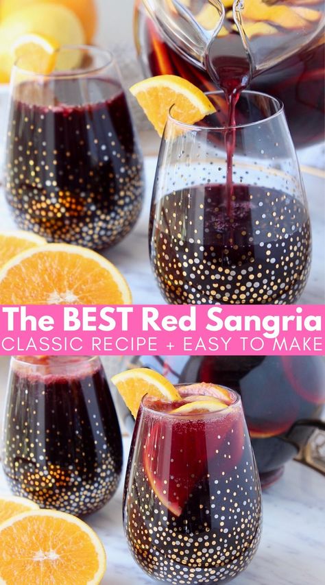 Boston Pizza Sangria Recipe, Red Sangria Recipes Easy, Best Red Sangria, Red Wine Sangria Recipe, Recipe With Red Wine, Red Sangria Recipe, Holiday Sangria Recipes, Sangria Drink, Red Sangria Recipes