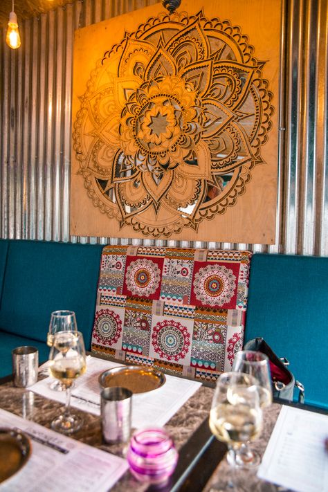 Namaste Indian Restaurant Paphos Indian Restaurant Interior Design, Namaste Indian Restaurant, Restaurant Aesthetics, Interpretation Centre, Indian Elements, Fish Curry Indian, Restaurants Design, Bar Street, Restaurant Designs