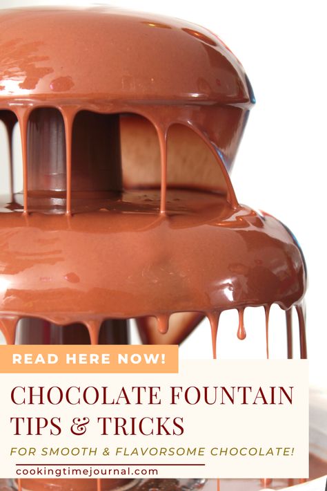 Chocolate Fondue Recipe For Fountain, Chocolate Fountain Bar Ideas, Chocolate Fountain Recipe, Chocolate Fountain Ideas, Chocolate Fountain Wedding, Chocolate Fountain Bar, Chocolate Fountain Recipes, Fountain Wedding, Chocolate Fondue Fountain