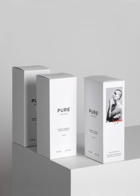 Pure by Giahi on Behance Piercing Care, Skin Care Business, Fragrance Packaging, Perfume Box, Cosmetic Packaging Design, Perfume Packaging, Skincare Packaging, Pure Design, Cosmetic Box