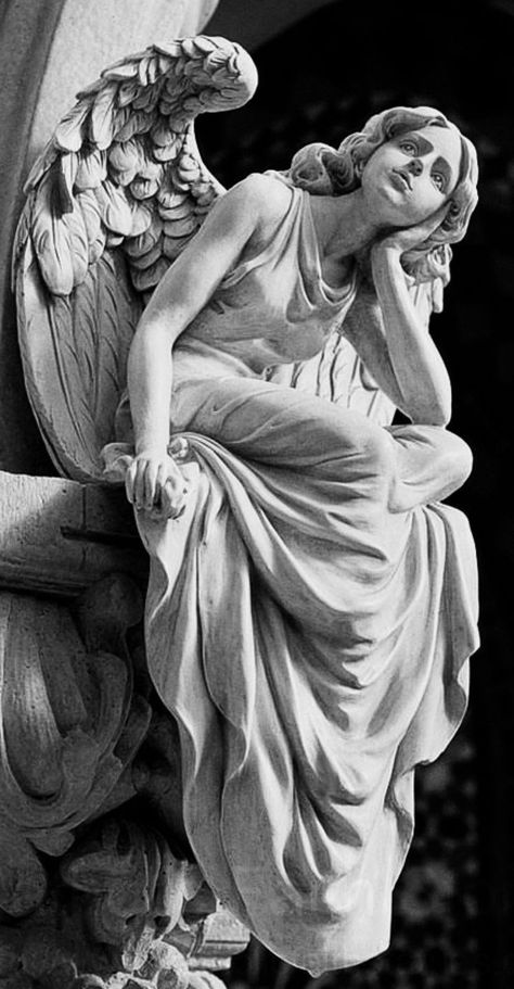 #aesthtic #statues #aesthticstatues Classic Sculpture, Angel Statue, Angel Sculpture, Greek Myths, Reference Photos, An Angel, Art References, Drawing Reference, Sculpture Art