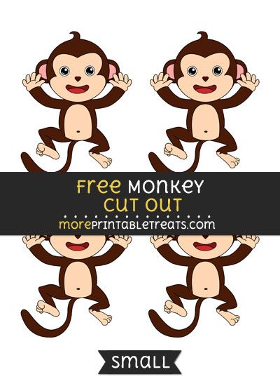 Free Monkey Cut Out - Small Size Printable Barrel Of Monkeys Template, Monkey Face Template, Monkey Printable, Monkey Printables Free, Monkey Themed Classroom, Monkey Printables Templates, Monkey Template, Monkey Coloring Pages, Spirit Animal Meaning