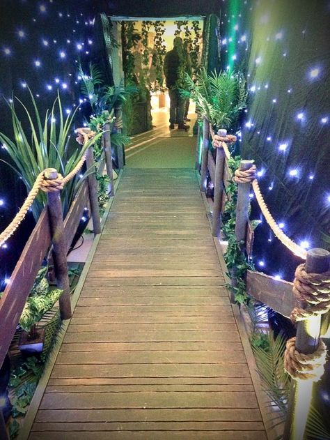 Shipwrecked Prom Theme, Beach Set Design, Beach Theme Prom, Beach Stage Design, Swamp Decorations, Beach Walkway, Beach Theme Party Decorations, Gallery Event, Rock Beach